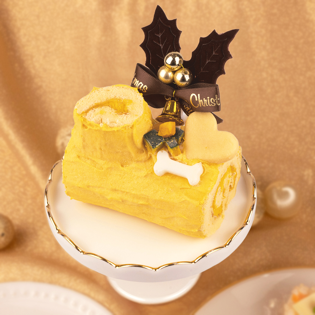 雪降るブッシュドノエル(かぼちゃ)